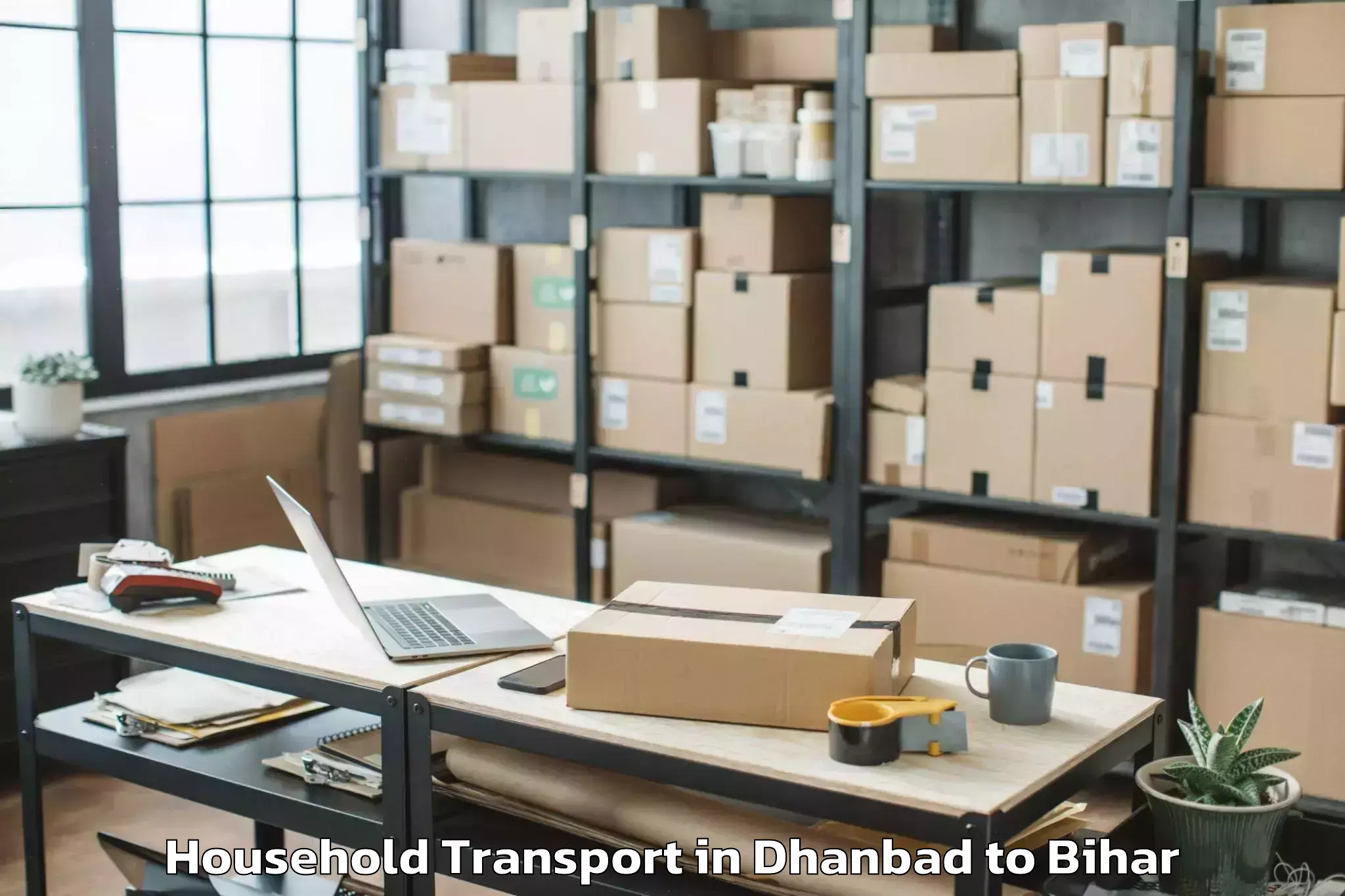 Comprehensive Dhanbad to Lalganj Vaishali Household Transport